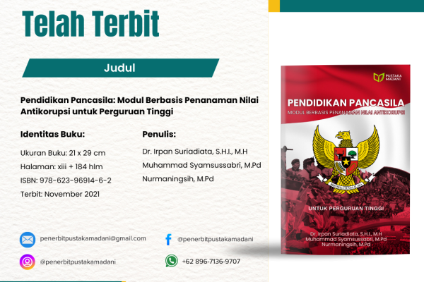 Pendidikan Pancasila: Modul Berbasis Penanaman Nilai Antikorupsi untuk Perguruan Tinggi