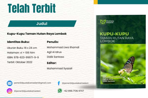 Kupu-Kupu Taman Hutan Raya Lombok