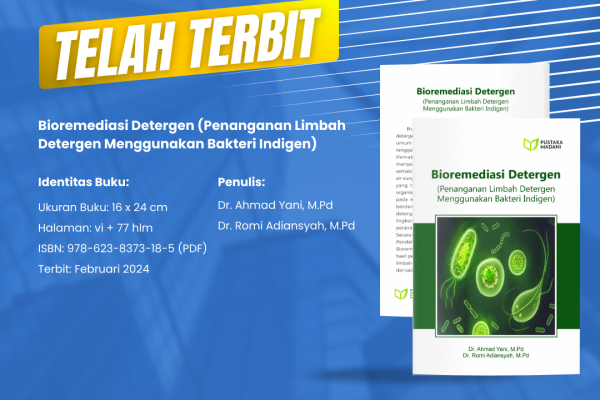 Bioremediasi Detergen (Penanganan Limbah Detergen Menggunakan Bakteri Indigen)