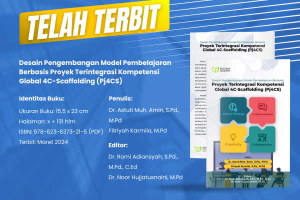 Desain Pengembangan Model Pembelajaran Berbasis Proyek Terintegrasi Kompetensi Global 4C-Scaffolding (Pj4CS)